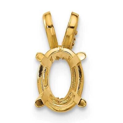 7x5 Oval Pendant Mounting 14k Gold XP422, MPN: XP422,