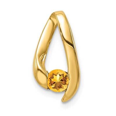 4mm Citrine pendant 14k Gold XP948CI, MPN: XP948CI, 883957211718