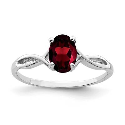 Garnet Ring 14k white Gold 7x5mm Oval Y2198GA, MPN: Y2198GA, 883957553603