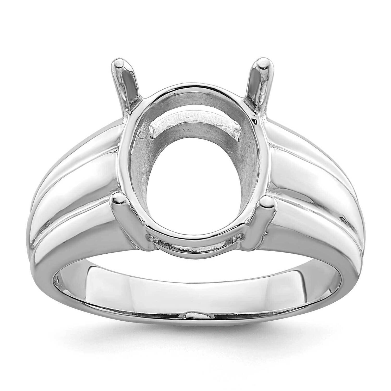 Gemstone Ring Mounting 14k White Gold Y4549