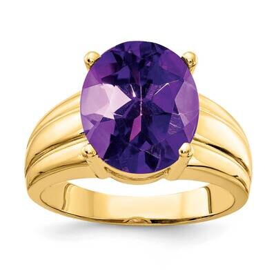 12x10mm Oval Amethyst ring 14k Gold Y4548AM, MPN: Y4548AM, 883957439075