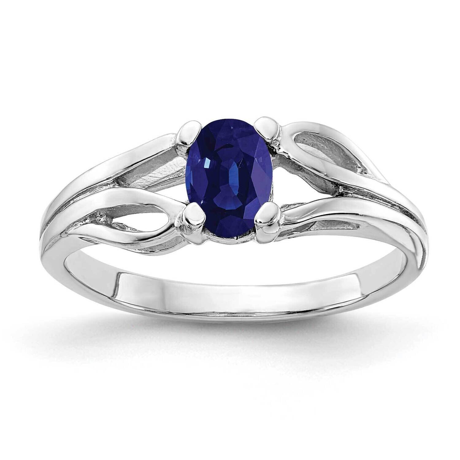 Sapphire Ring 14k white Gold 6x4mm Oval Y2097S, MPN: Y2097S, 883957710105