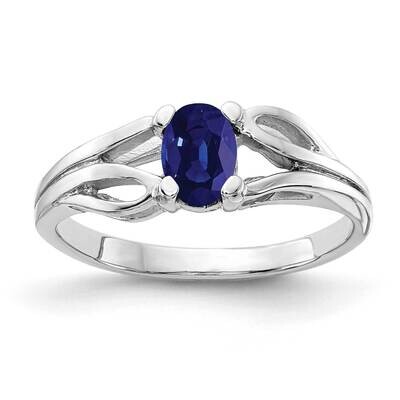 Sapphire Ring 14k white Gold 6x4mm Oval Y2097S, MPN: Y2097S, 883957710105