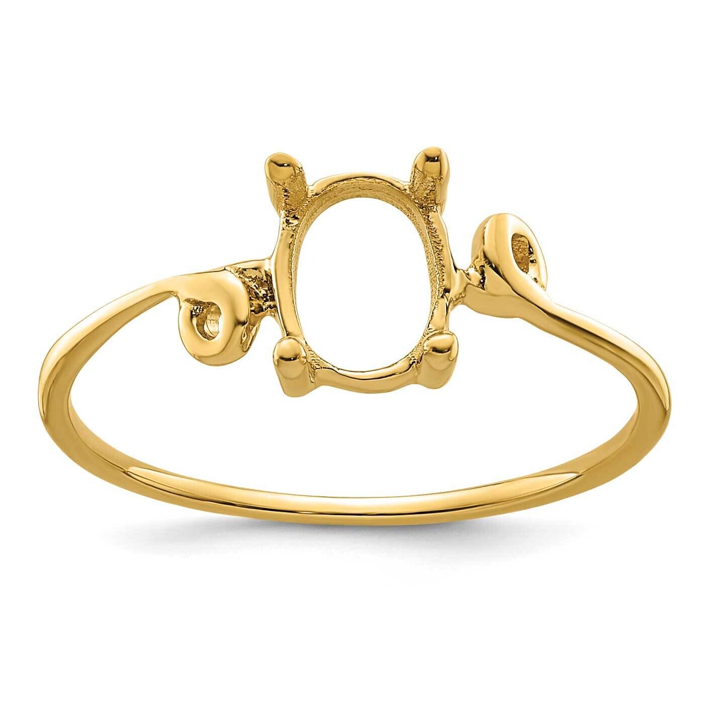 Gemstone Ring Mounting 14k Gold Y4663