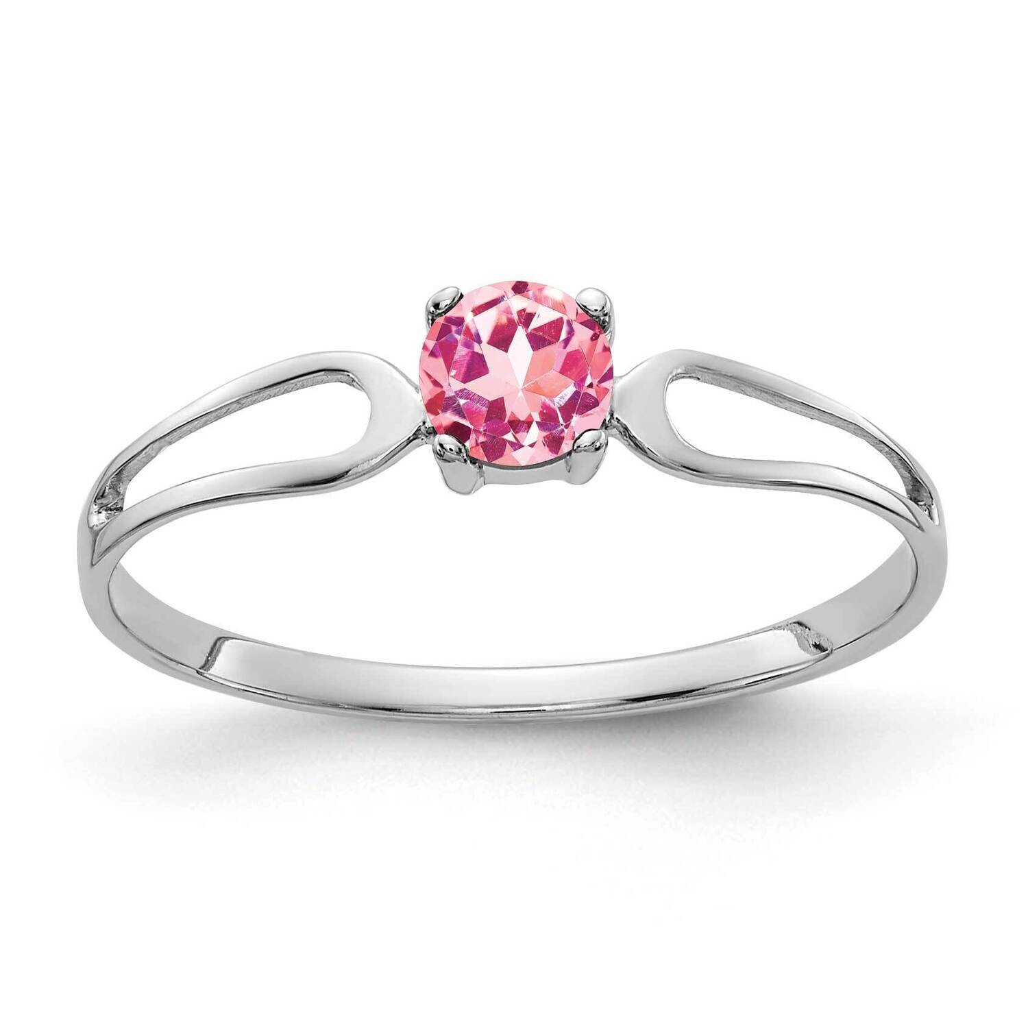 4mm Pink Tourmaline Ring 14k white Gold X9673PT, MPN: X9673PT, 883957046686