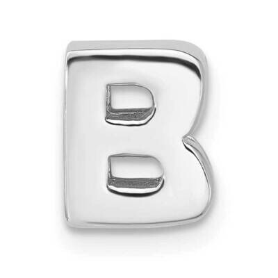 Initial Slide B Sterling Silver QC4213B