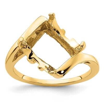 Gemstone Ring Mounting 14k Gold Y4537, MPN: Y4537,