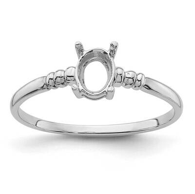 Gemstone Ring Mounting 14k White Gold Y4667, MPN: Y4667,