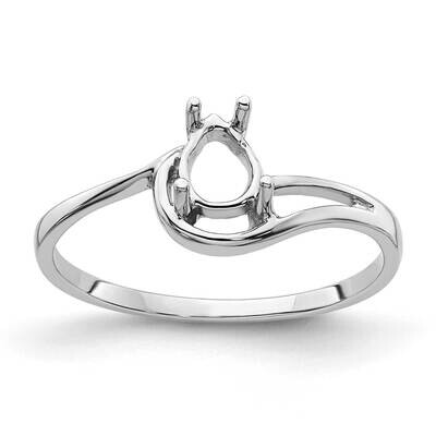 Gemstone Ring Mounting 14k White Gold Y4627, MPN: Y4627,