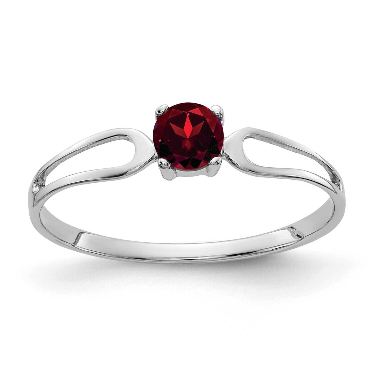 4mm Garnet Ring 14k white Gold X9673GA, MPN: X9673GA, 883957046662