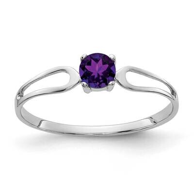4mm Amethyst Ring 14k white Gold X9673AM, MPN: X9673AM, 883957046570
