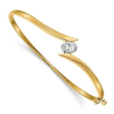 Diamond Bangle 14k Two-Tone Gold XB268AAA, MPN: XB268AAA, 883957200330