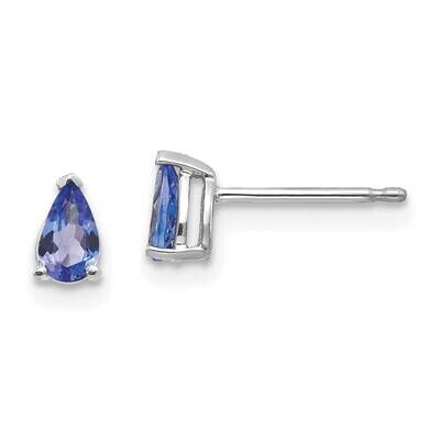Tanzanite Earrings 14k White Gold XE78WT-B, MPN: XE78WT-B, 883957340524