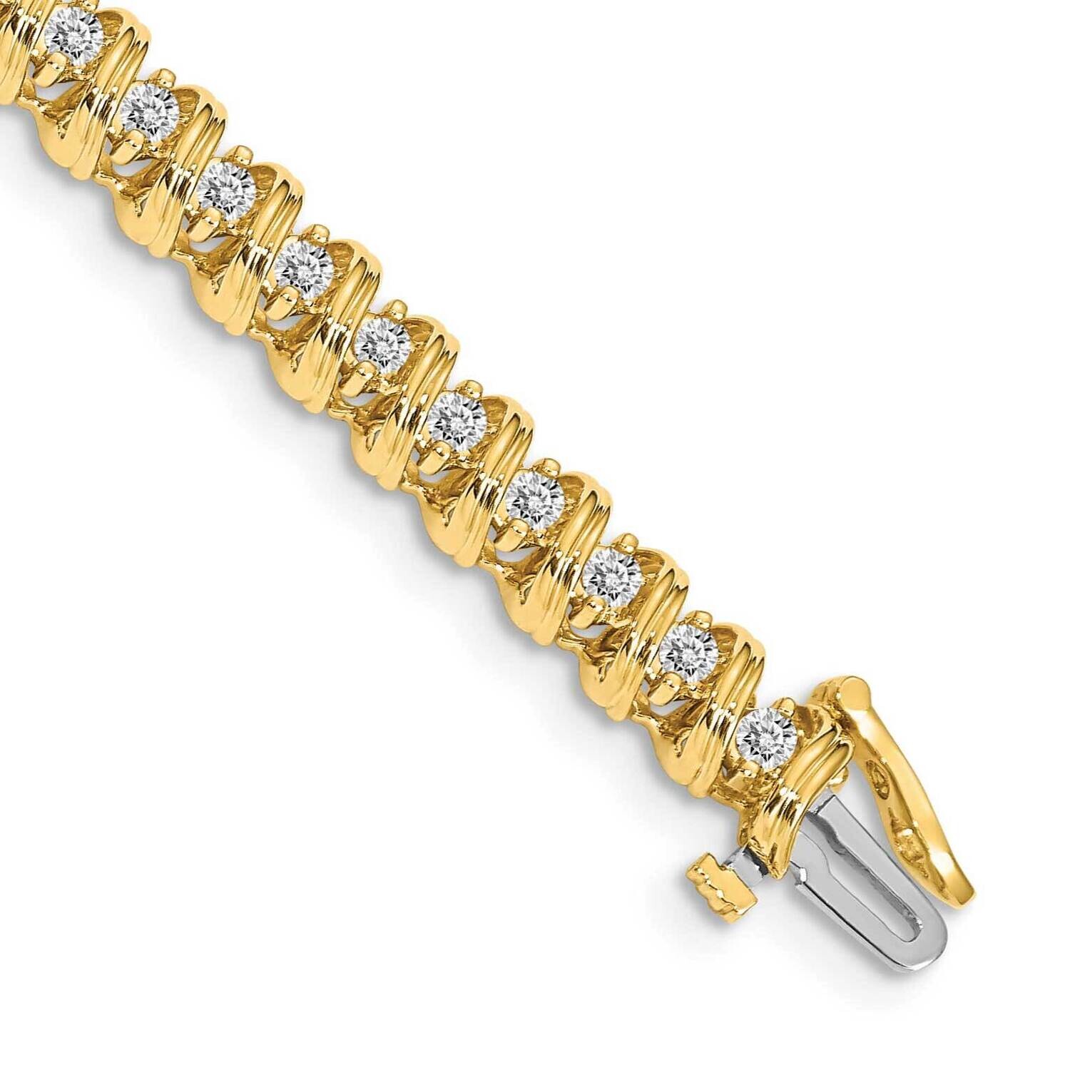 2.3mm Diamond Tennis Bracelet Mounting 14k Gold X2030