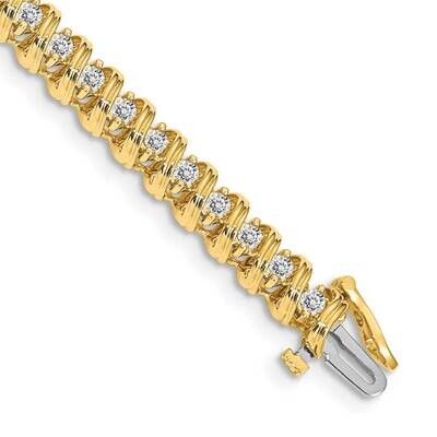 2.3mm Diamond Tennis Bracelet Mounting 14k Gold X2030, MPN: X2030,