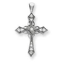 Diamond cross pendant 14k white Gold XP1777WAAA, MPN: XP1777WAAA, 883957240497