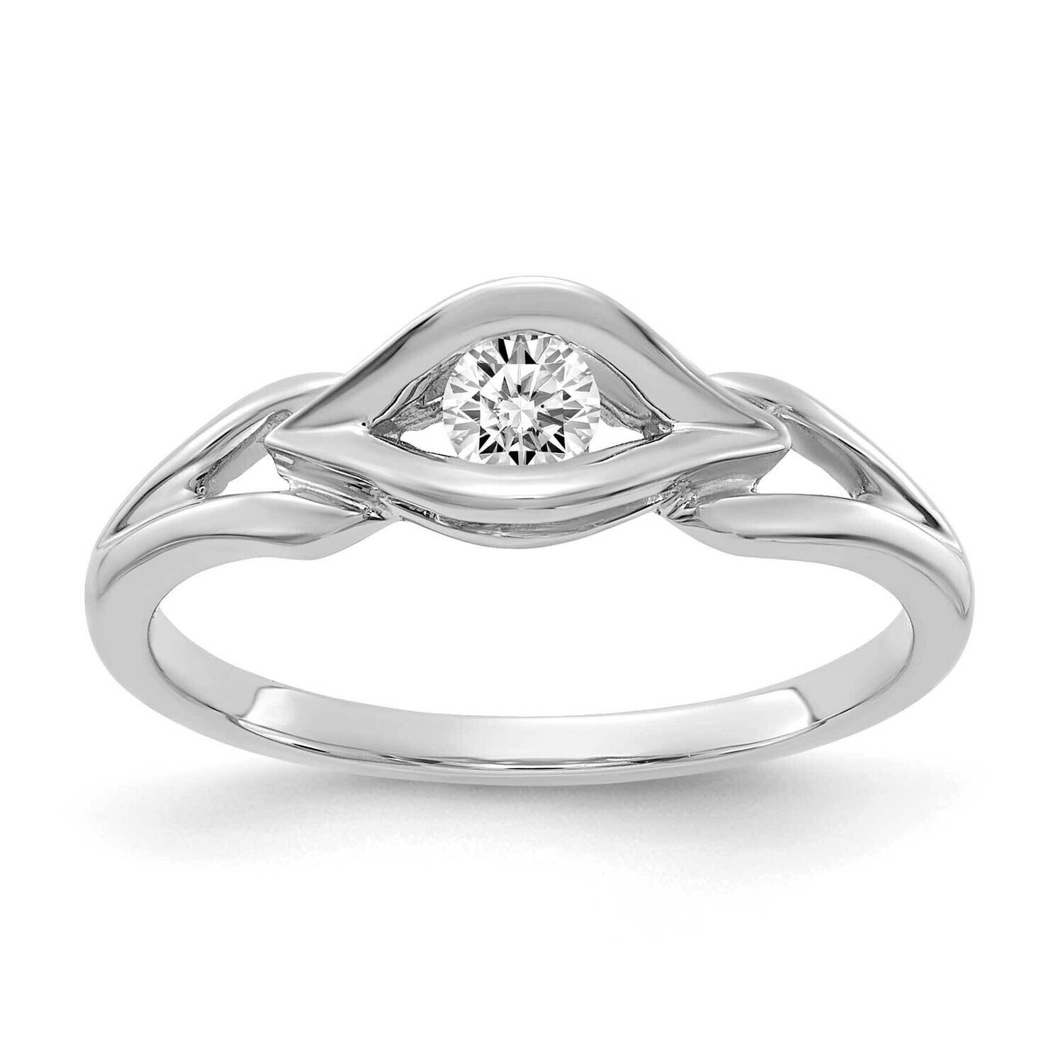 Diamond Ring Mounting 14k White Gold Y4291
