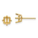 5mm Square Post Earring Mountings 14k Gold XE61, MPN: XE61, 191101834967