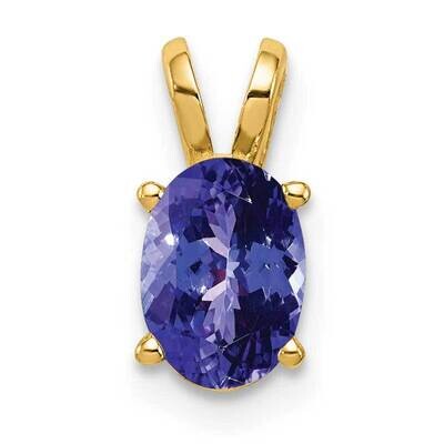 Tanzanite pendant 14k Gold 7x5mm Oval XP422T, MPN: XP422T, 883957233345