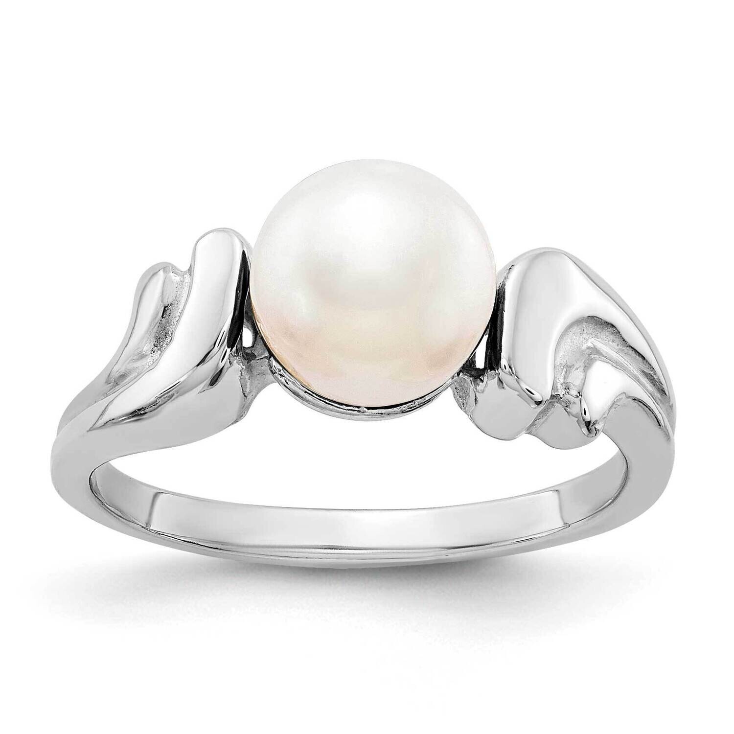 7mm Fresh Water Cultured Pearl Ring 14k white Gold Y2003PL, MPN: Y2003PL, 883957075648