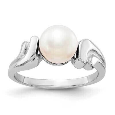 7mm Fresh Water Cultured Pearl Ring 14k white Gold Y2003PL, MPN: Y2003PL, 883957075648
