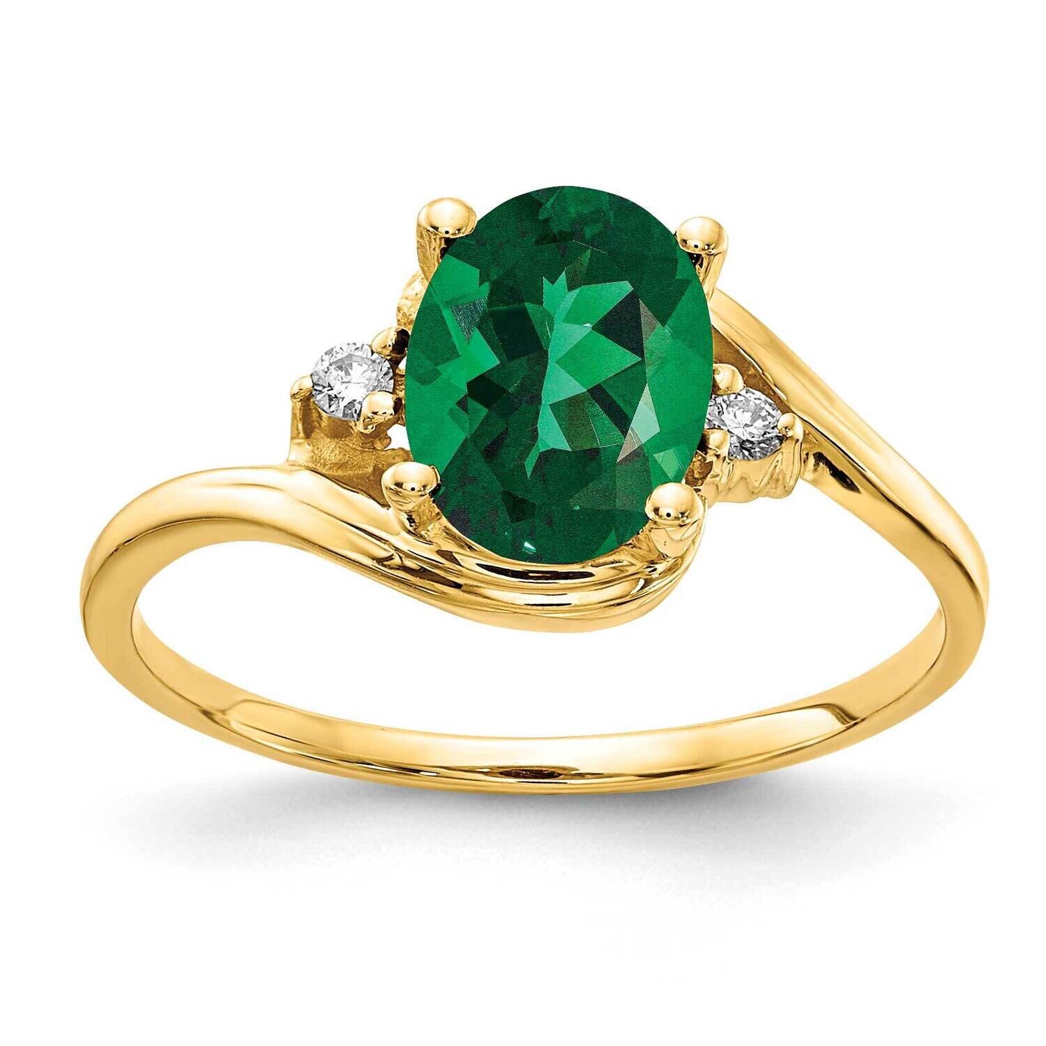Mount Saint Helens Diamond Ring 14k Gold 8x6mm Oval Y2245MS/A, MPN: Y2245MS/A, 883957616537
