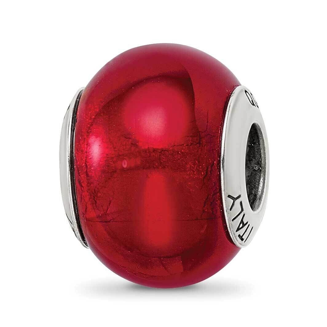 Red Murano Glass Bead - Sterling Silver QRS2760, MPN: QRS2760, 886774992570