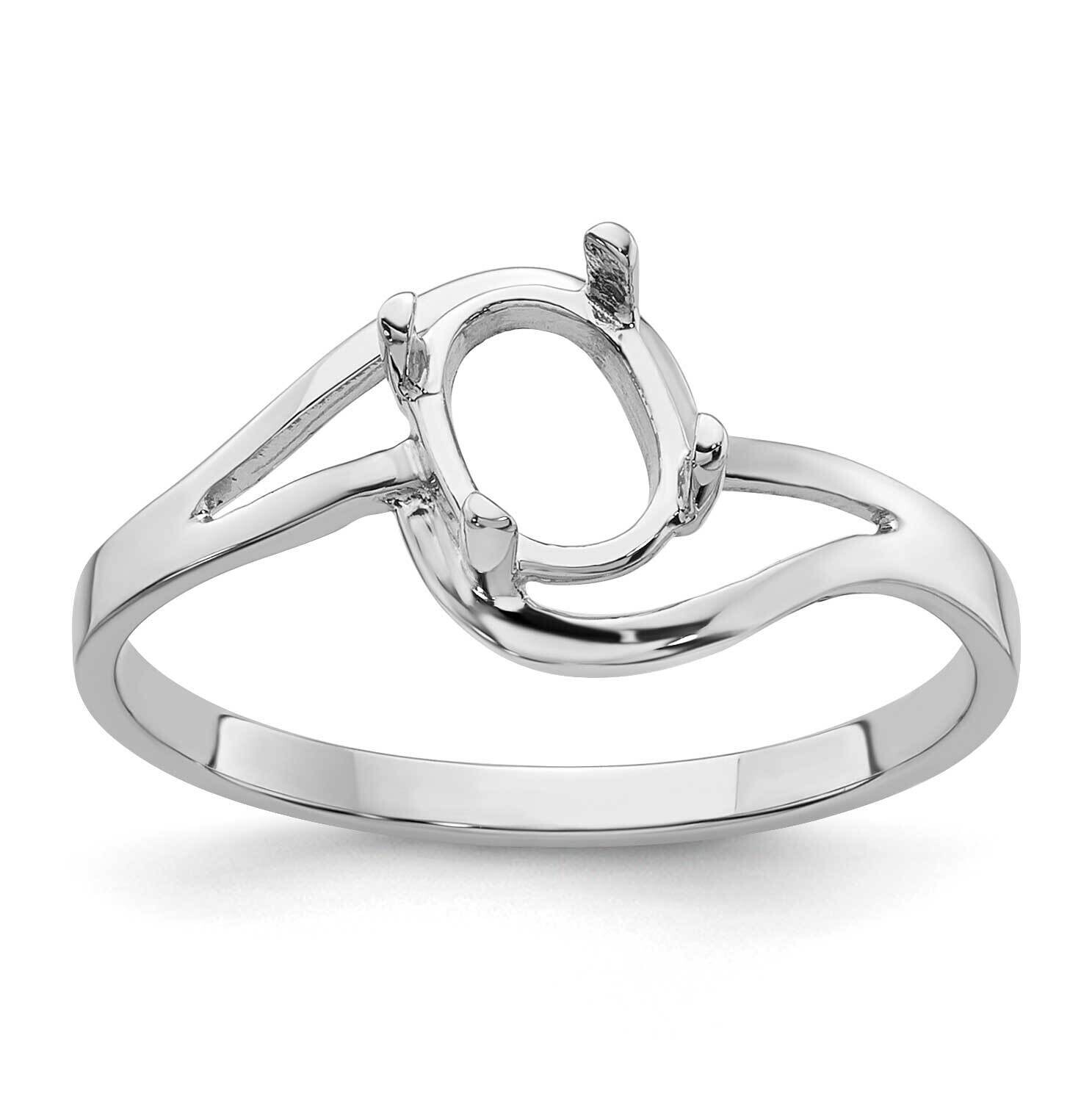 Gemstone Ring Mounting 14k White Gold Y4643