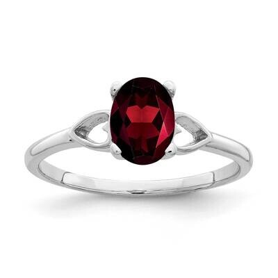 Garnet Ring 14k white Gold 7x5mm Oval Y2194GA, MPN: Y2194GA, 883957553610