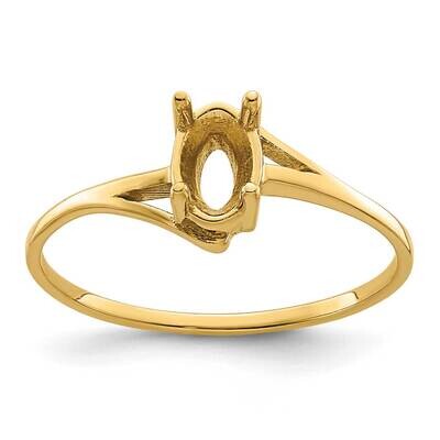 Gemstone Ring Mounting 14k Gold Y4659, MPN: Y4659,