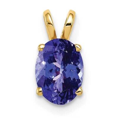 Tanzanite pendant 14k Gold 8x6mm Oval XP423T, MPN: XP423T, 883957208947