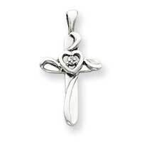 Diamond cross pendant 14k white Gold XP1773WVS, MPN: XP1773WVS, 883957203614