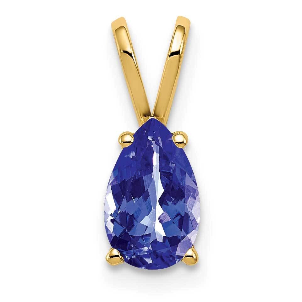 8x5mm Pear Tanzanite pendant 14k Gold XP425T, MPN: XP425T, 883957233369