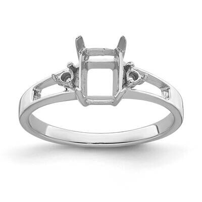 Diamond &amp; Gemstone Ring Mounting 14k White Gold Y4758, MPN: Y4758,