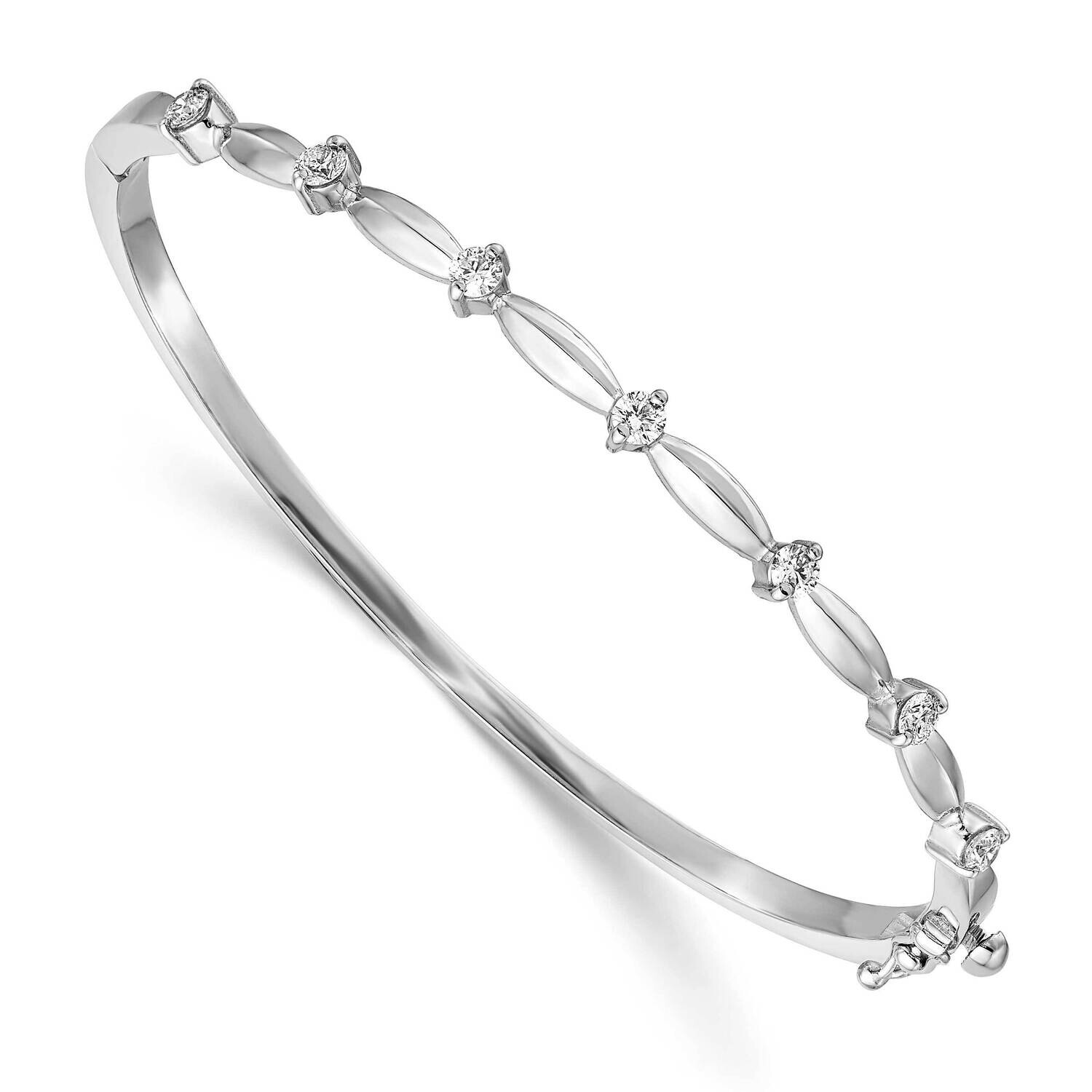 Diamond Bangle 14k White Gold XB178AA, MPN: XB178AA, 883957085876