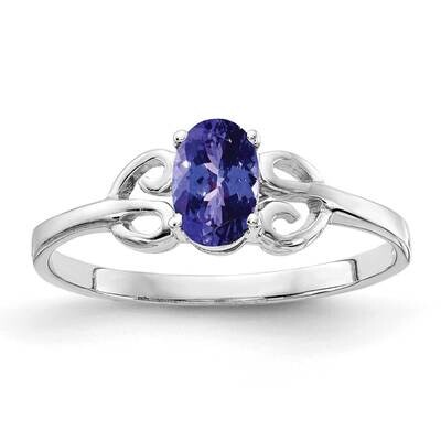 Tanzanite Ring 14k white Gold 6x4mm Oval X9687T, MPN: X9687T, 883957577463