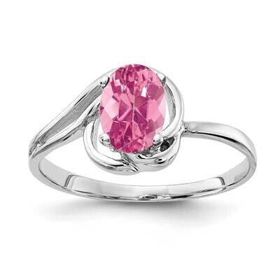 Pink Tourmaline Ring 14k white Gold 7x5mm Oval X9683PT, MPN: X9683PT, 883957578613
