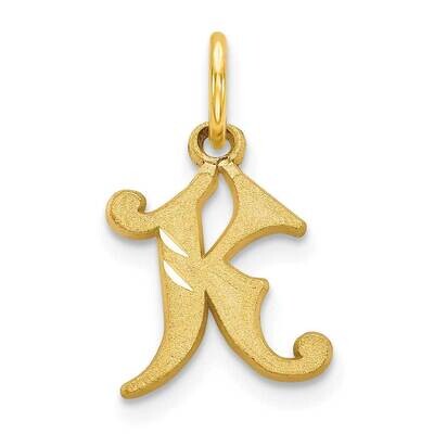 Initial K Charm 10k Gold 10C764K, MPN: 10C764K, 883957344812