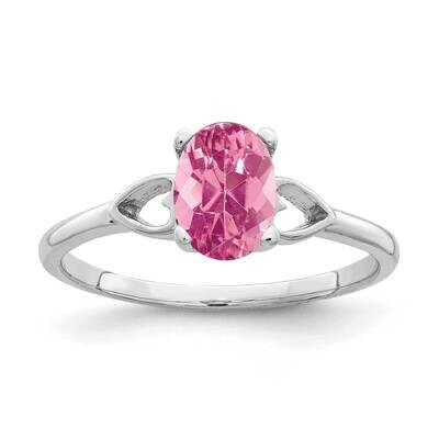 Pink Tourmaline Ring 14k white Gold 7x5mm Oval Y2194PT, MPN: Y2194PT, 883957555355
