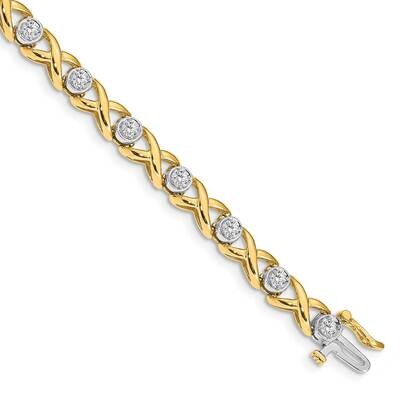 2.6mm Diamond Tennis Bracelet Mounting 14k Gold X2365, MPN: X2365,