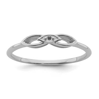 0.01ct. Diamond Ring Mounting 14k White Gold Y4259, MPN: Y4259,