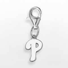 PHILADELPHIA PHILLIES P LOGO 3/8 ON LOBSTER CLAW Sterling Silver PHI013LOB-SS, MPN: PHI013LOB-SS, 6…