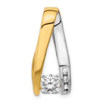 Diamond slide 14k Two-Tone Gold XS628A, MPN: XS628A, 883957174716