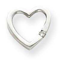 Diamond heart pendant 14k White Gold XH56WAAA, MPN: XH56WAAA, 883957997544