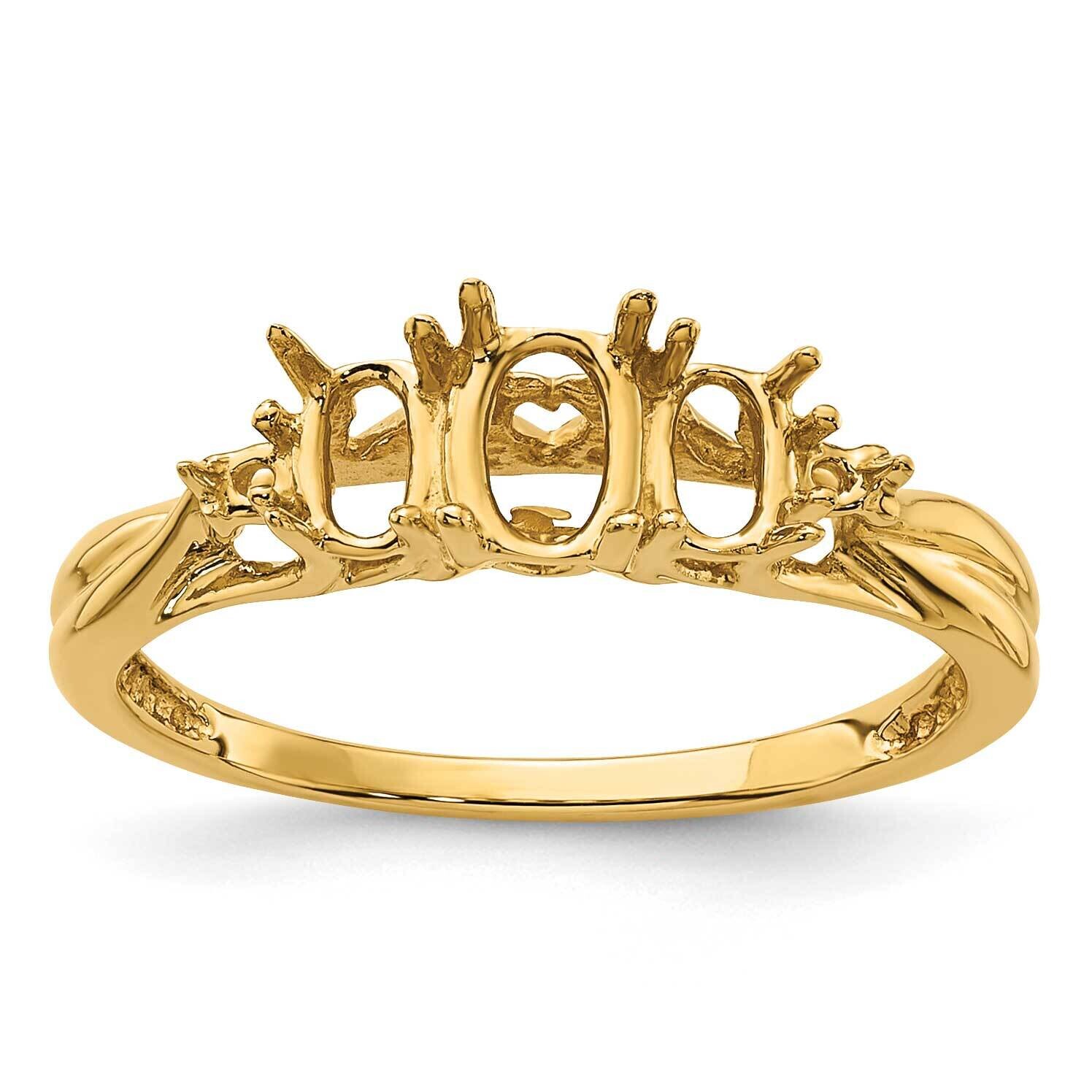 Diamond & Gemstone Ring Mounting 14k Gold Y4613