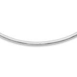 6mm Domed Omega Necklace 16 Inch 14k White Gold OW6-16, MPN: OW6-16, 729367281562