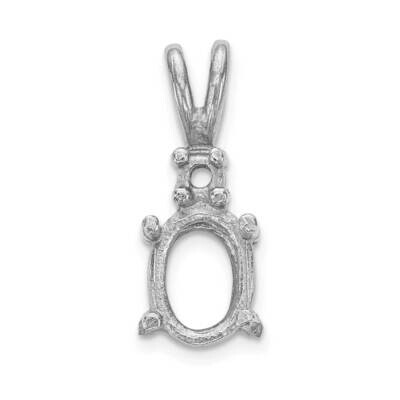 Diamond &amp; 7 x 5 Oval Mounting 14k White Gold XP1005, MPN: XP1005, 883957297781