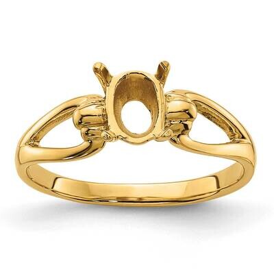 Gemstone Ring Mounting 14k Gold Y4641, MPN: Y4641,