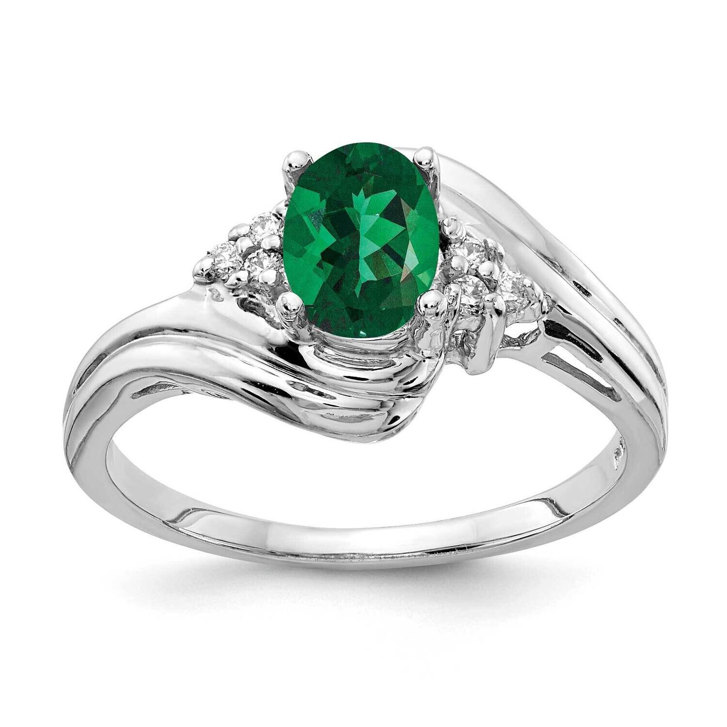 Mount Saint Helens Diamond Ring 14k white Gold 7x5mm Oval Y2222MS/A, MPN: Y2222MS/A, 883957553771