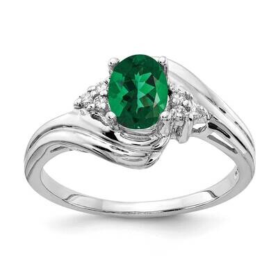 Mount Saint Helens Diamond Ring 14k white Gold 7x5mm Oval Y2222MS/A, MPN: Y2222MS/A, 883957553771